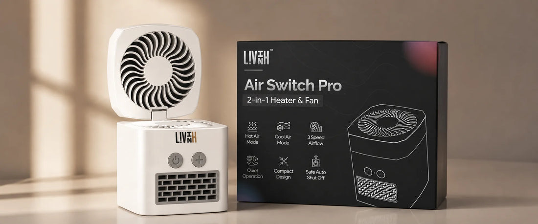 LivinH Air switch pro 2 in 1 heater and fan