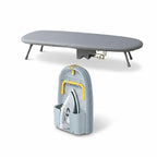 LivinH Foldable Ironing Board with an iron and ironing board cover on a white background